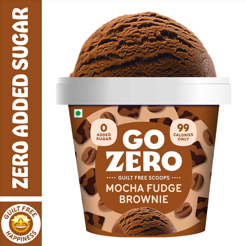 Go Zero Mocha Fudge Brownie Guilt Free Ice Cream Cup
