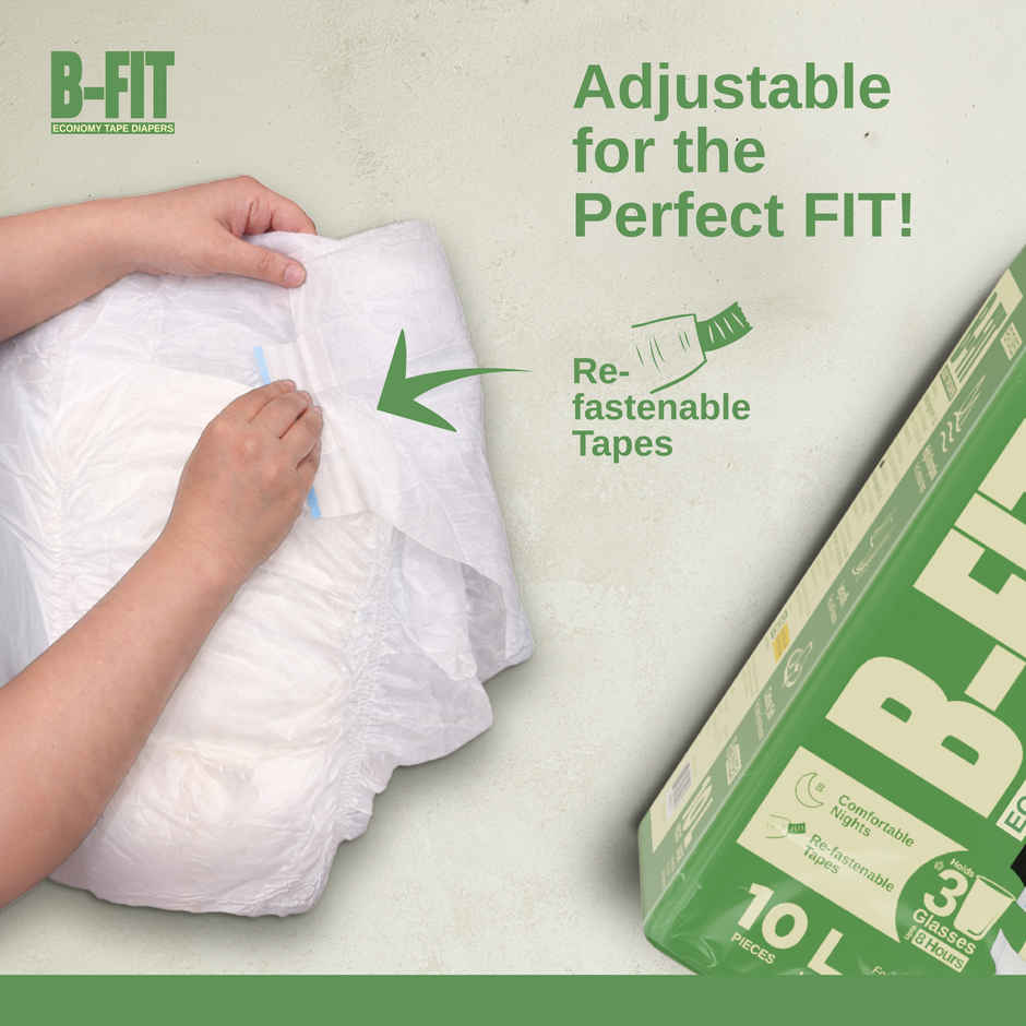 B-FIT Adult Diaper Tape | Economy Type | L |  32.68 - 59.84 inch Combo