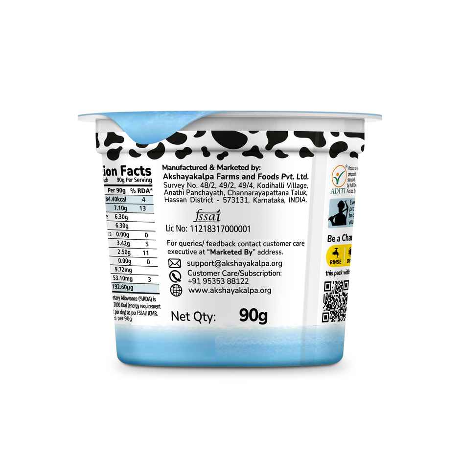 Akshayakalpa Organic Greek Yogurt - Natural