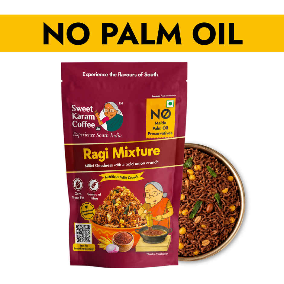 Sweet Karam Coffee Ragi Mixture Namkeen - No Palm Oil