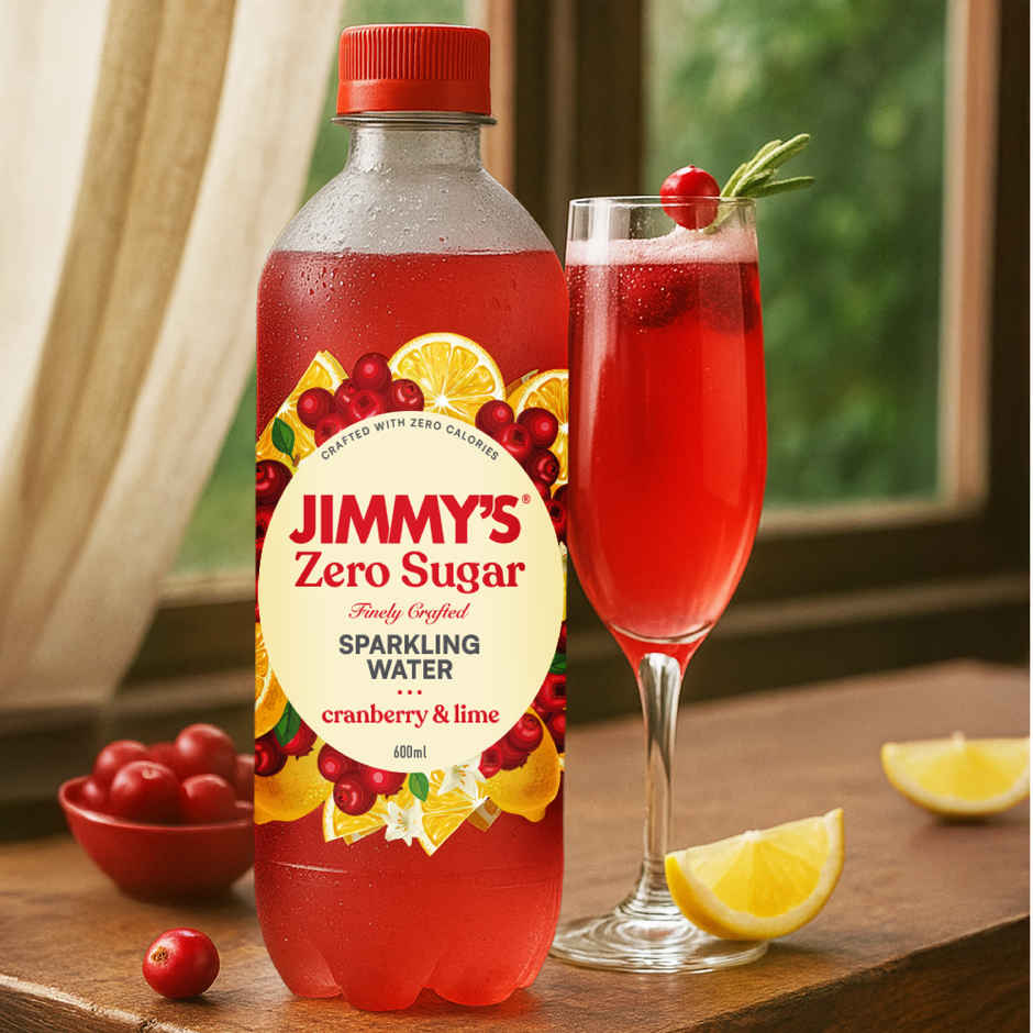 Jimmy's Zero Sugar Cranberry Lime Sparkling Water