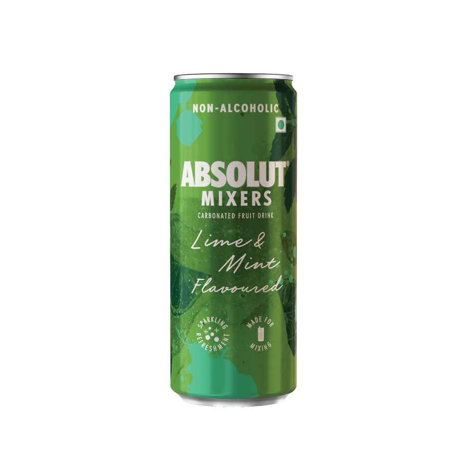 Instant Ice Cubes (1kg) & Absolut Mixers Sparkling Lime & Mint (Mojito Flavoured) (250ml) Combo