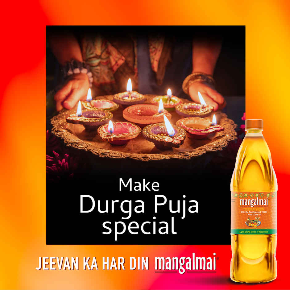 Mangalmai Pooja Oil Til & Veg Oil Blend for Smokeless Diya Light