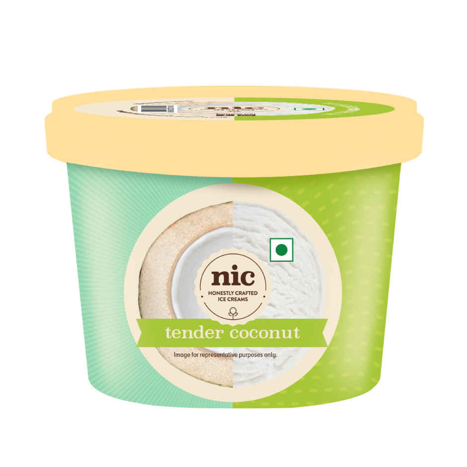 NIC Tender Coconut Ice Cream Tub | Preservative Free | No Artificial Flavors