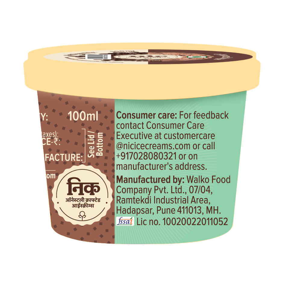 NIC Chocochips Ice Cream Cup Combo | Preservative Free | No Artificial Flavors