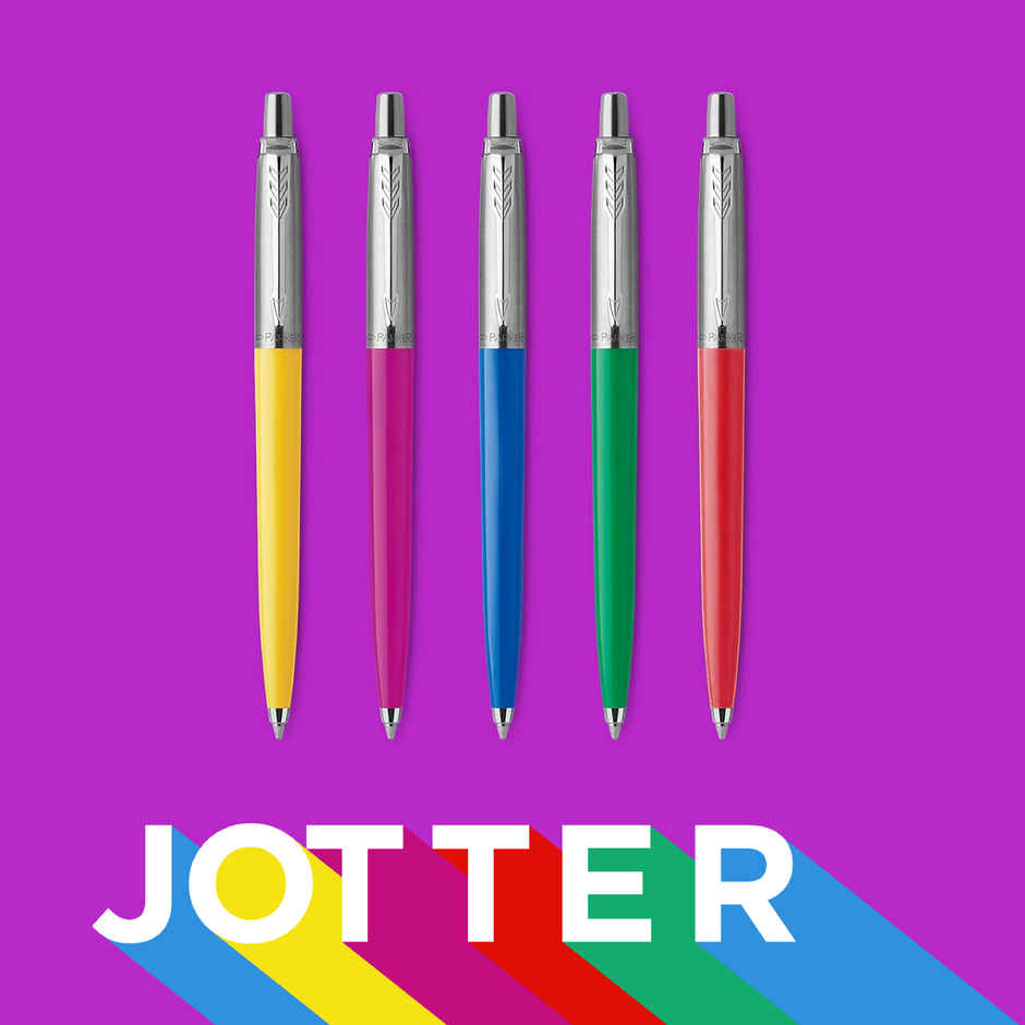 Parker Gift Set Jotter STD Ball Pen Yellow Body with Notebook