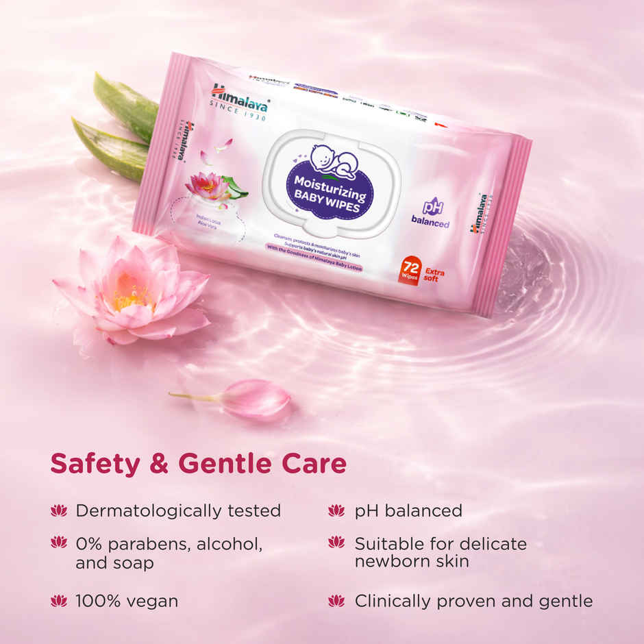 Himalaya Moisturizing Baby Wipes with Lid