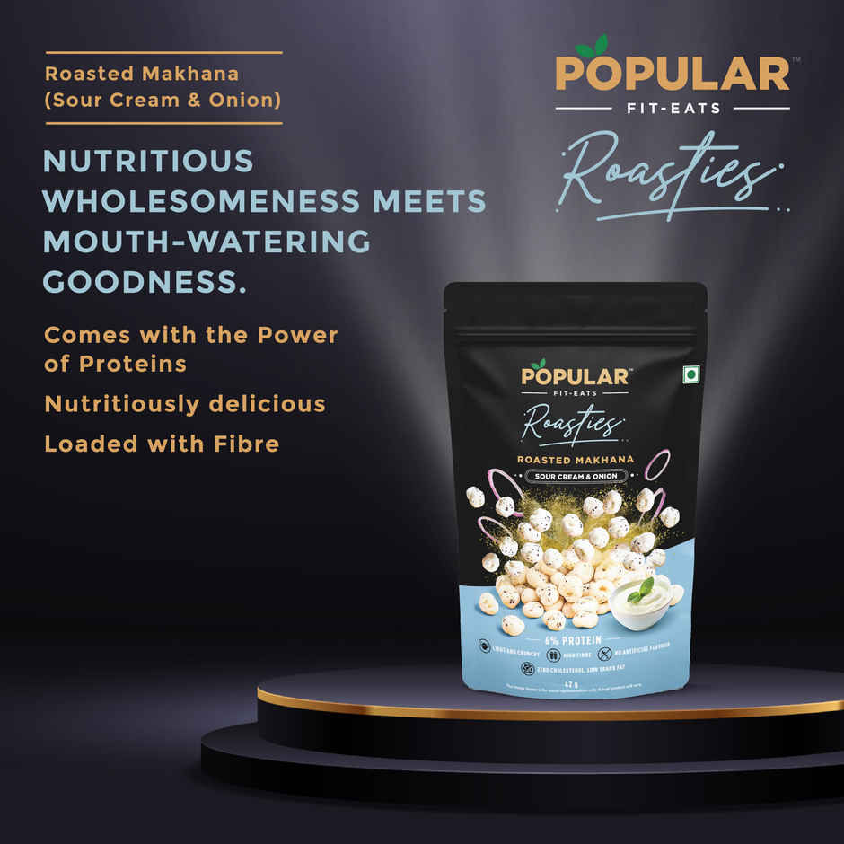 Popular Roasties Roasted Makhana Sour Cream & Onion