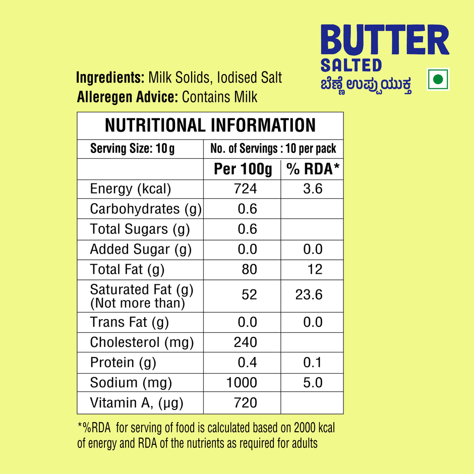 Nandini Salted Butter 