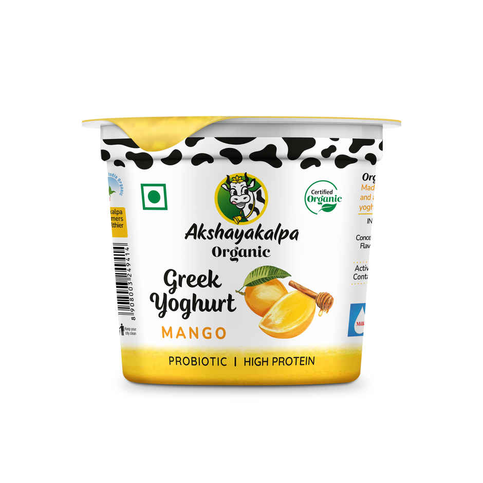 Akshayakalpa Organic Greek Yogurt - Mango