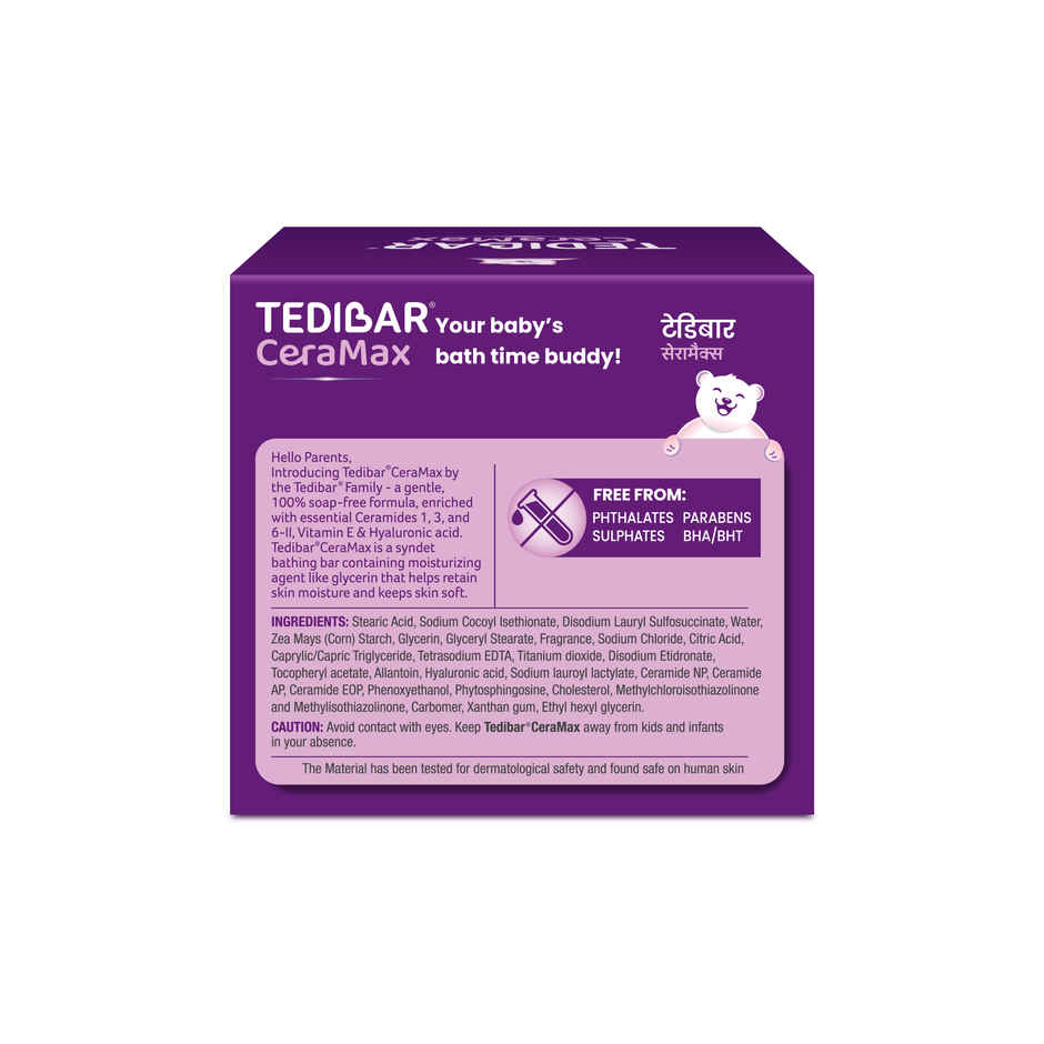 Tedibar Family Ceramax Bathing Bar | Enriched with Ceramides & Vitamin E