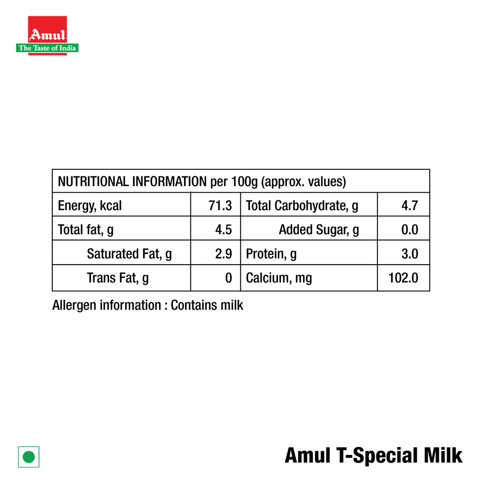 Amul T-Special Fresh Milk | Pouch