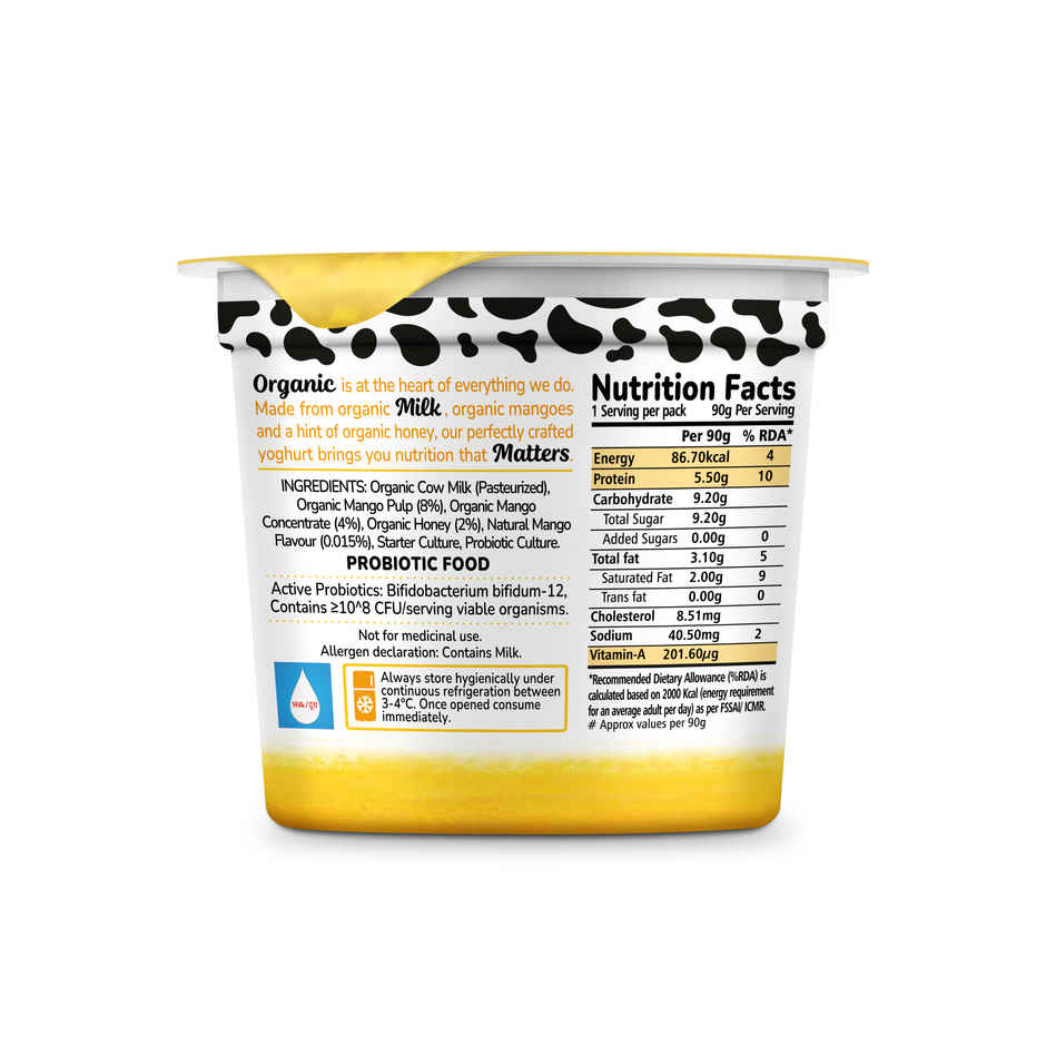 Akshayakalpa Organic Greek Yogurt - Mango