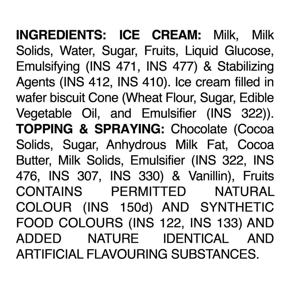 Arun Black Current Icone Ice Cream Cone | Smooth & Enjoyable