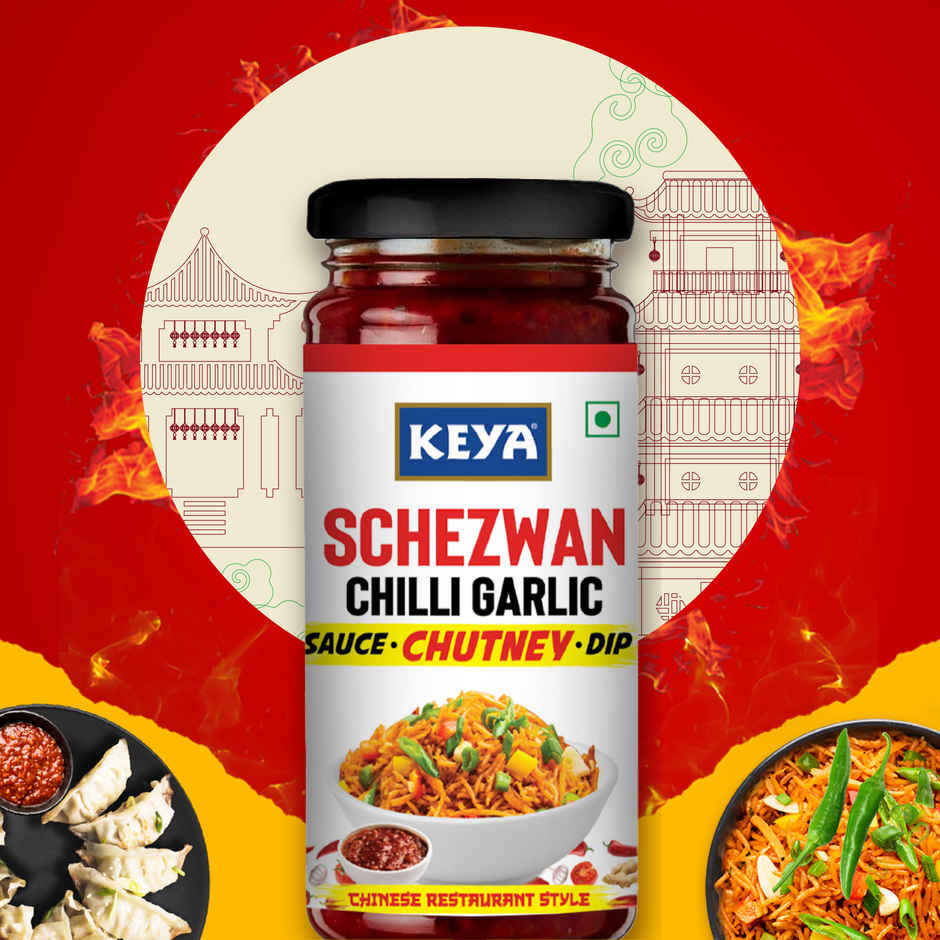 Keya Schezwan Chilli Garlic Chutney