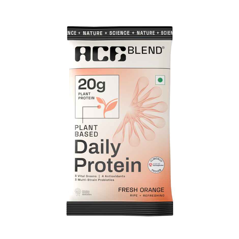 Ace Blend Premium Plant Protein | Orange | Daily