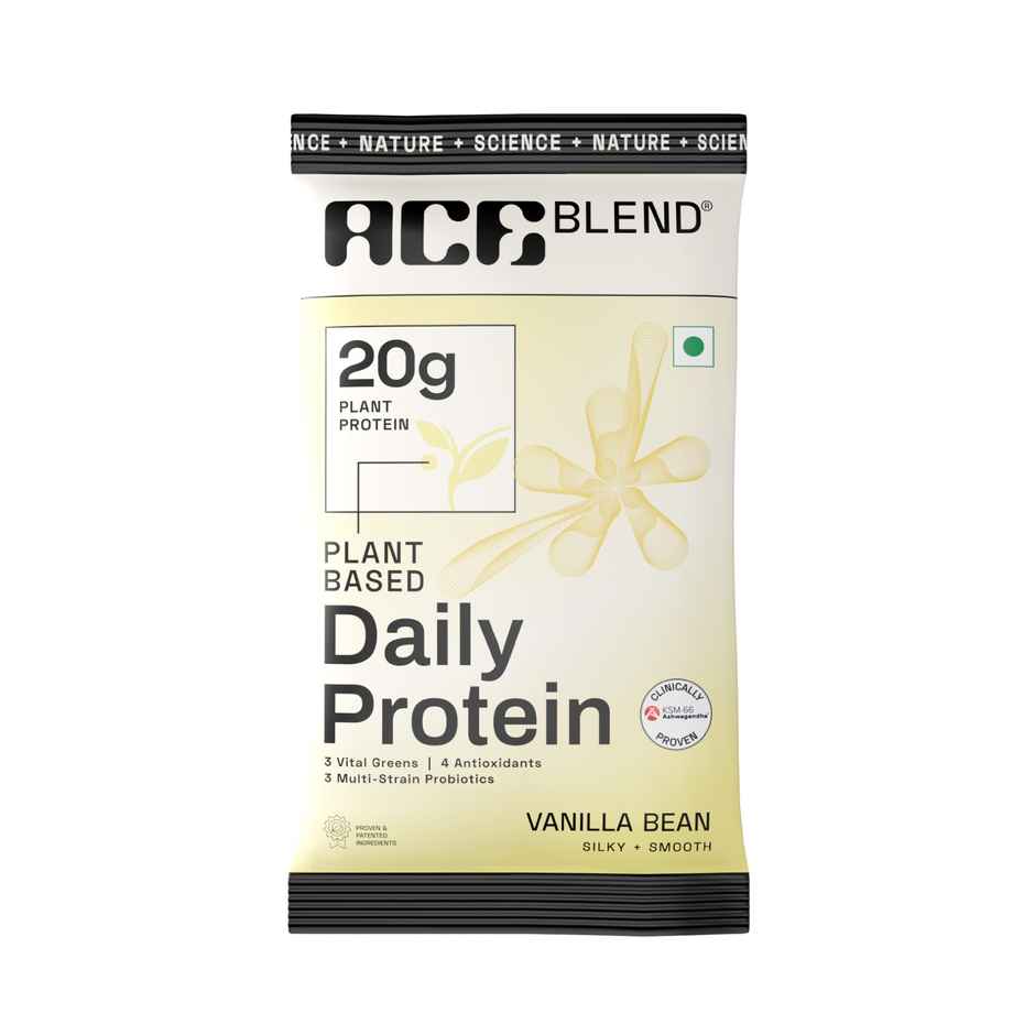 Ace Blend Daily Vanilla Plant Protein | Lean Muscle & Weight Support | 15 Servings