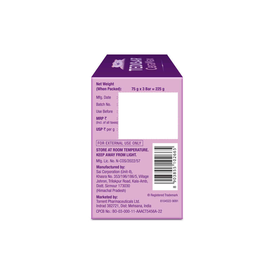 Tedibar Family Ceramax Bathing Bar | Enriched with Ceramides & Vitamin E