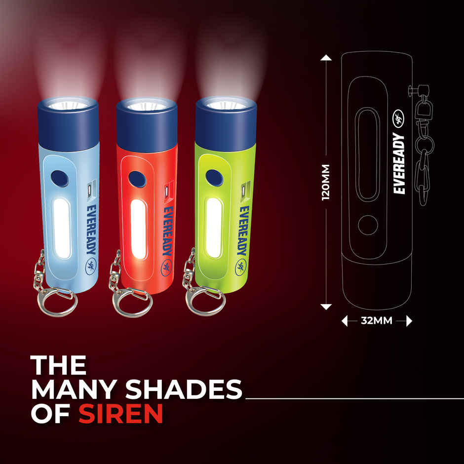 Eveready SIREN DL102 Rechargeable Torch 1W