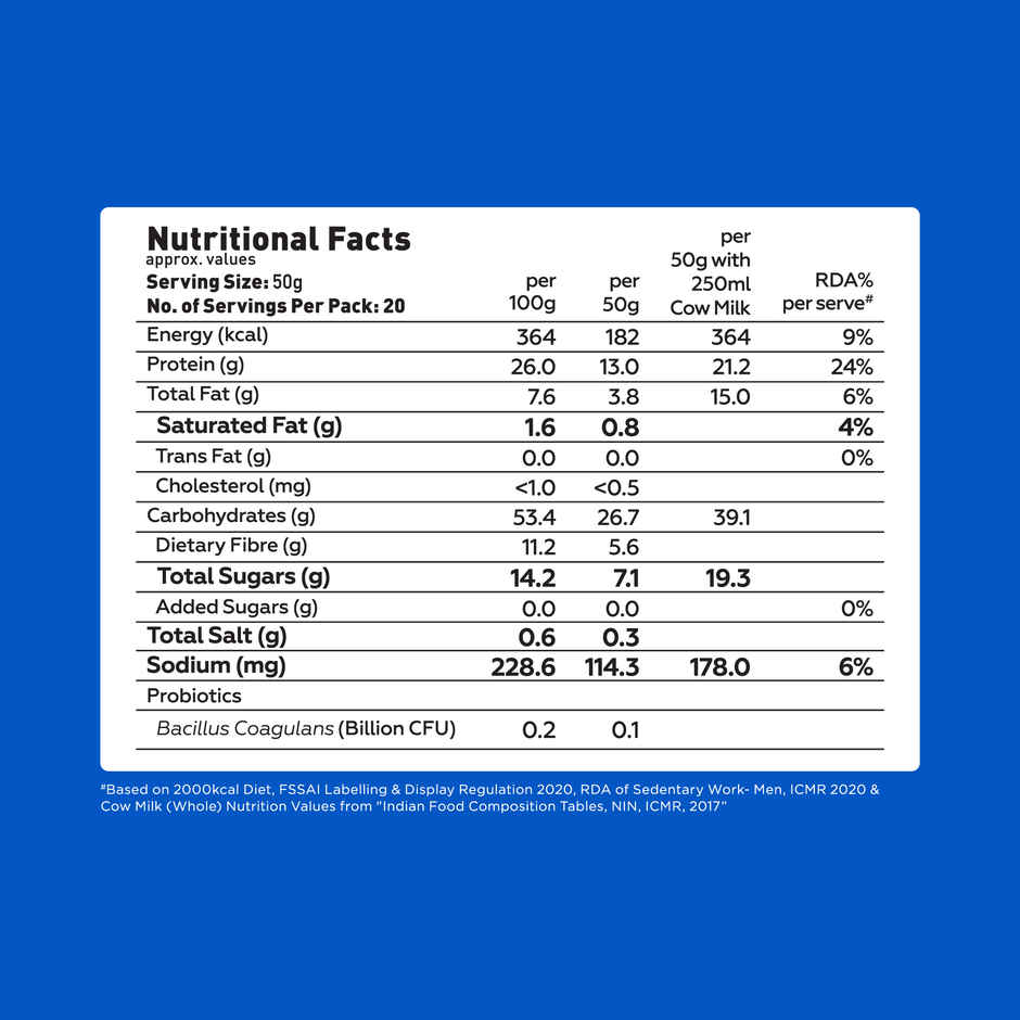 Yoga Bar 26% High Protein Oats Filter Coffee, No Added Sugar, High Fibre, Added Probiotics