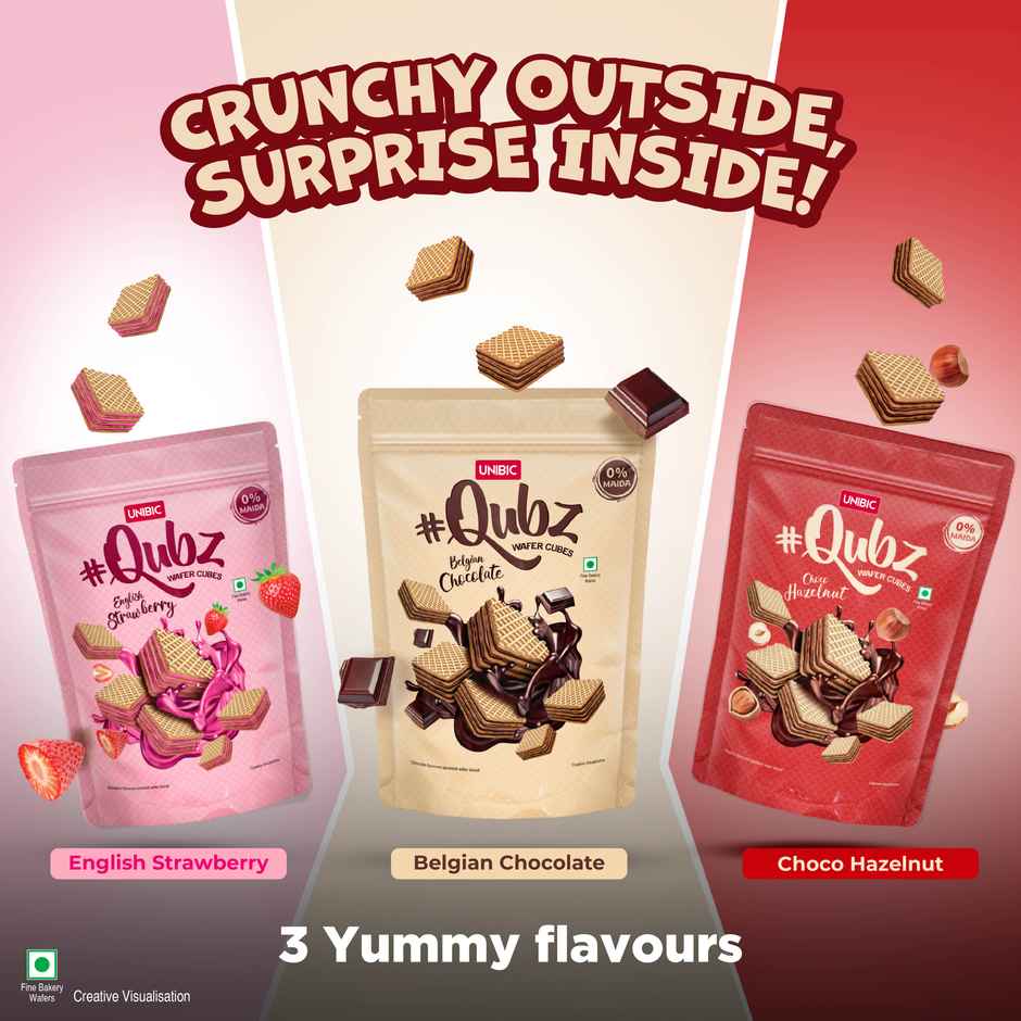 UNIBIC Wafer Hazelnut Qubz