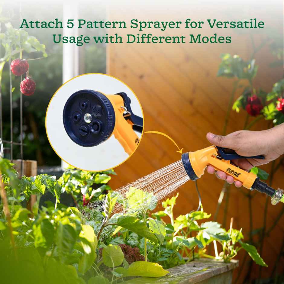 Ugaoo Super Braided PVC Water Hose Pipe - 10 m | Green