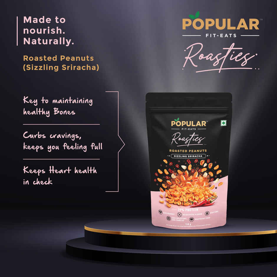 Popular Roasties Roasted Peanuts | Sizzling Sriracha