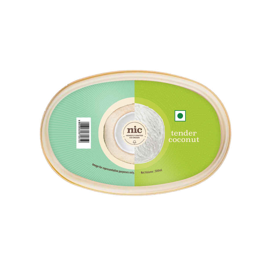 NIC Tender Coconut Ice Cream Tub | Preservative Free | No Artificial Flavors