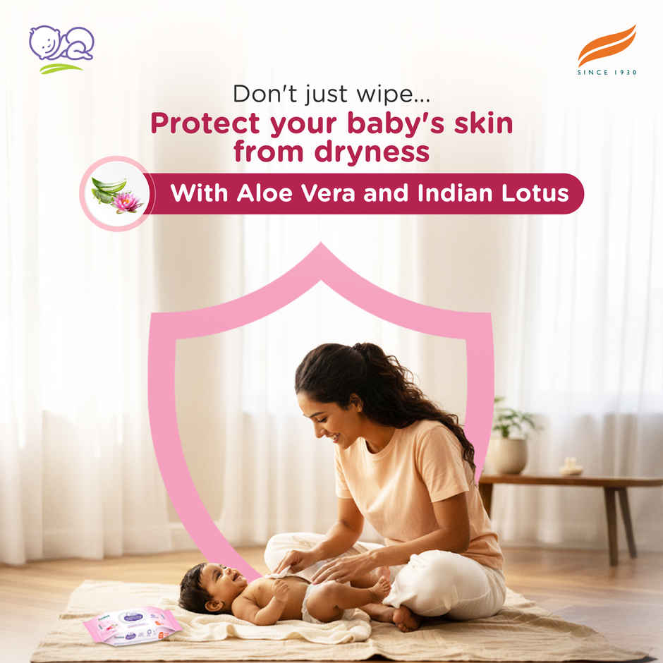 Himalaya Moisturizing Baby Wipes with Lid