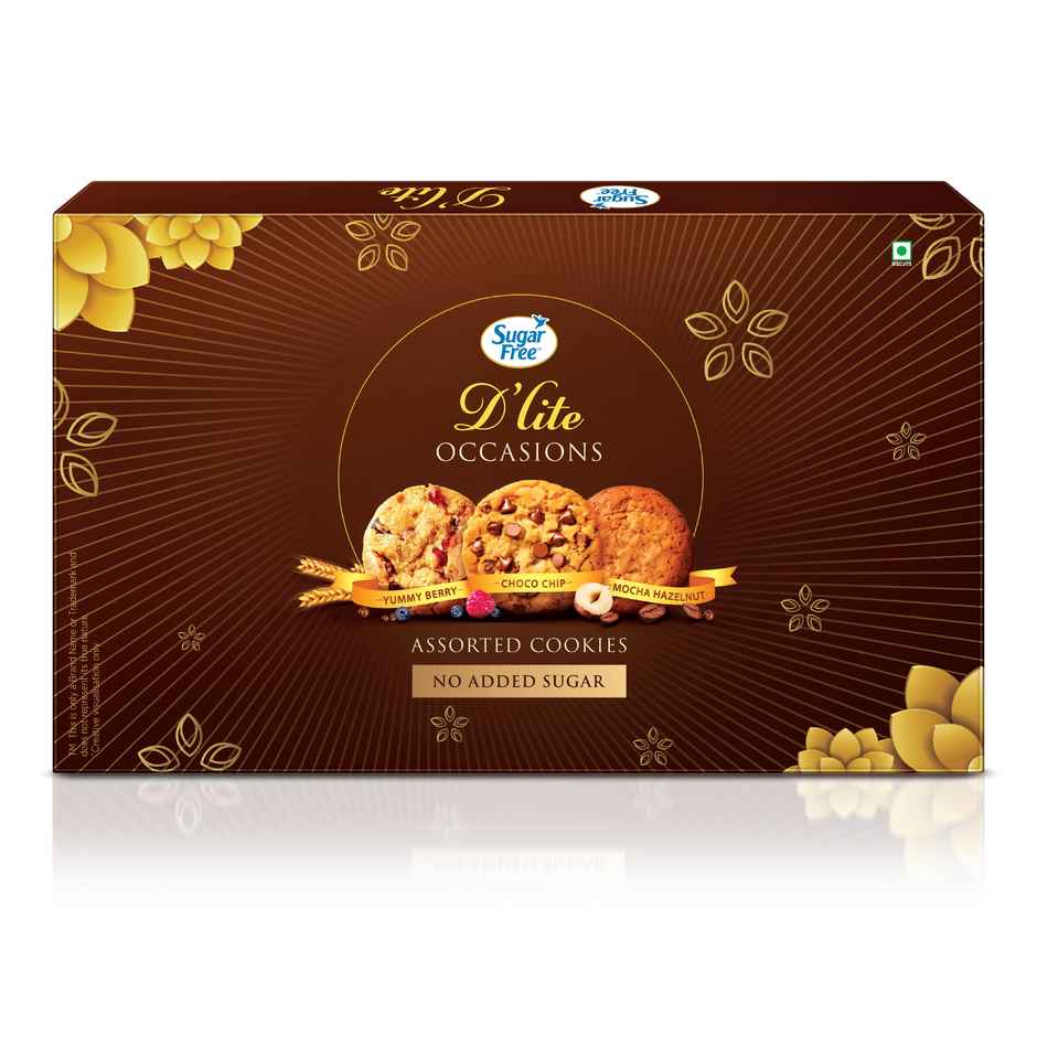 Sugar Free D'Lite Assorted Cookies Festive Celebration Gift Box