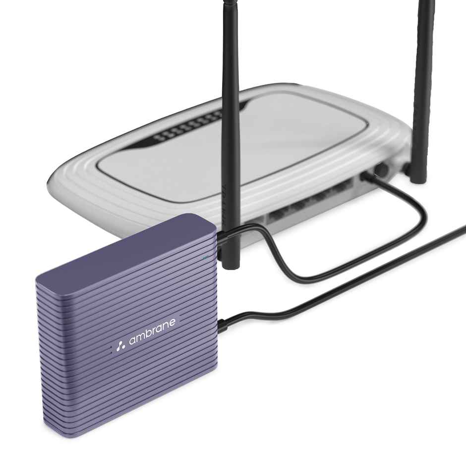 Ambrane Mini UPS for 12V WiFi Router Broadband Modem | Cubervolt | Purple