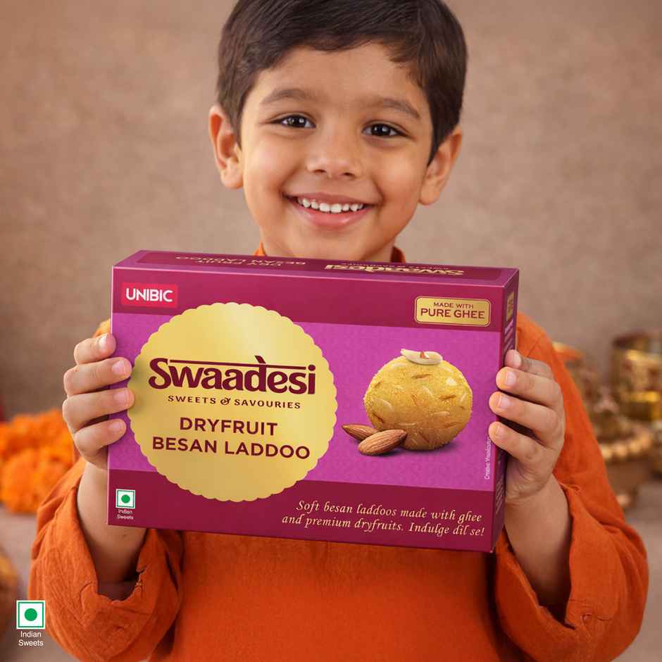 Ghee Dry Fruit Besan Laddoo By UNIBIC Swaadesi