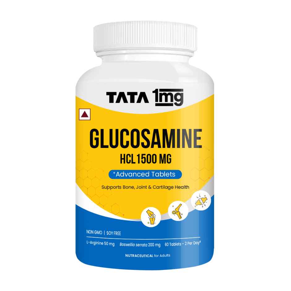 Tata 1mg Glucosamine Hcl Tablet With Boswellia 60 Tablets