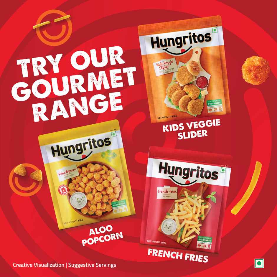 Hungritos Corn Cheese Burstz | Frozen Snack