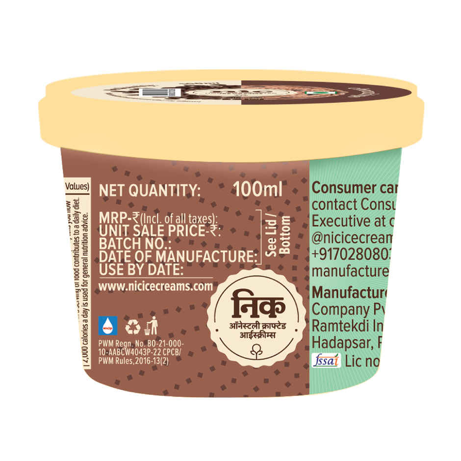 Nic Choco Chips Ice Cream Cup