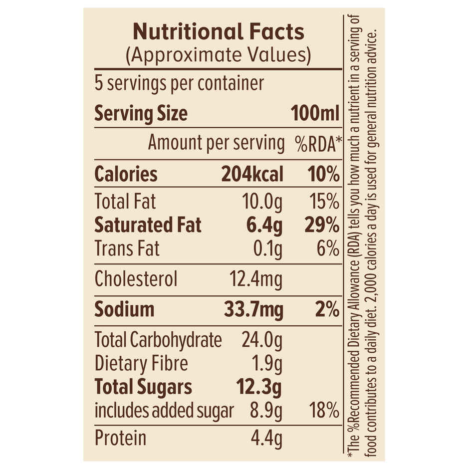 NIC Chocochips Ice Cream Tub | Preservative Free | No Artificial Flavors
