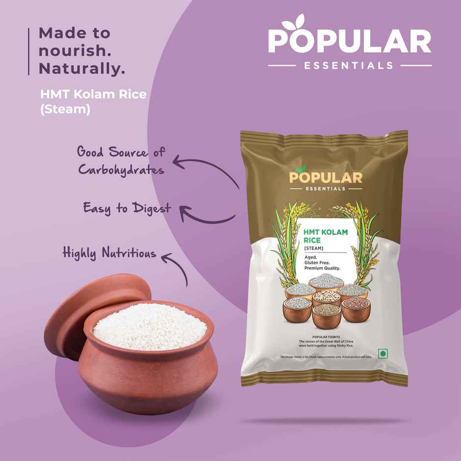 Popular Essentials HMT Kolam Steam Rice