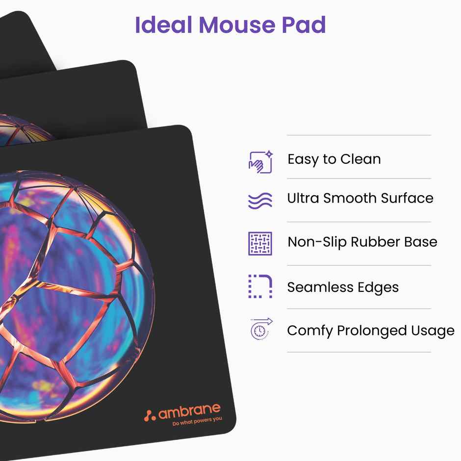 Ambrane Mouse Pad- Black