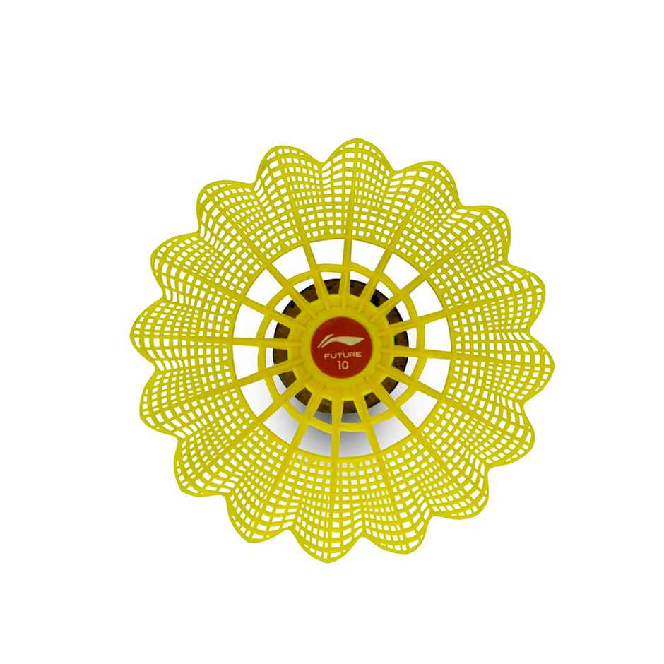 Li-Ning Future 10 Nylon Shuttlecock Pack of 6 -Yellow