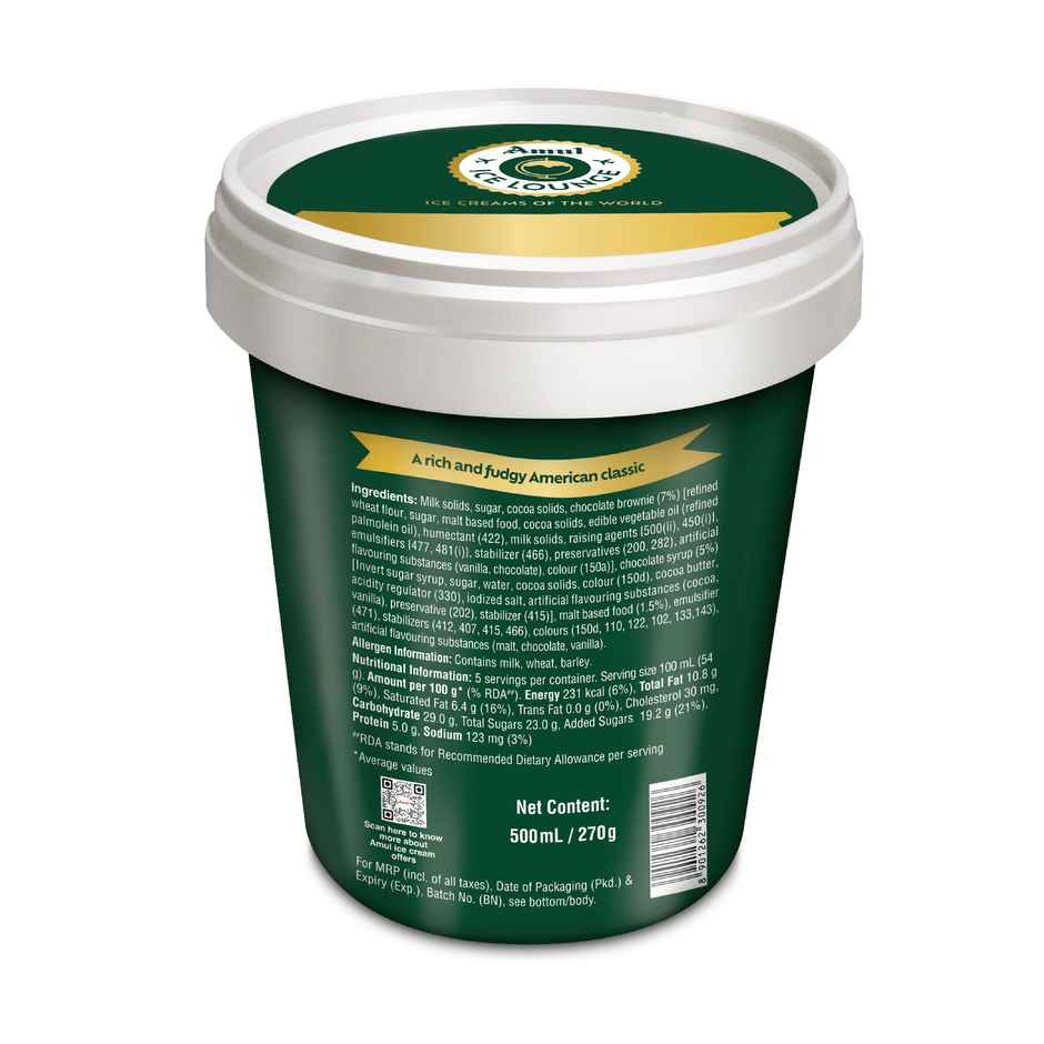 Amul Ice Lounge American Mud Pie Ice Cream Tub