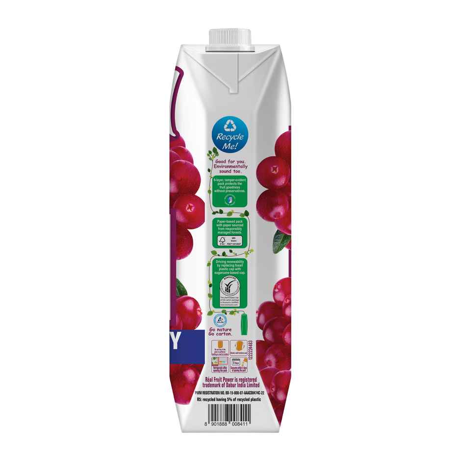 Real Activ Cranberry Juice | No Added Sugars & Preservatives