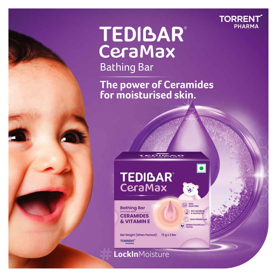 Tedibar Family Ceramax Bathing Bar | Enriched with Ceramides & Vitamin E