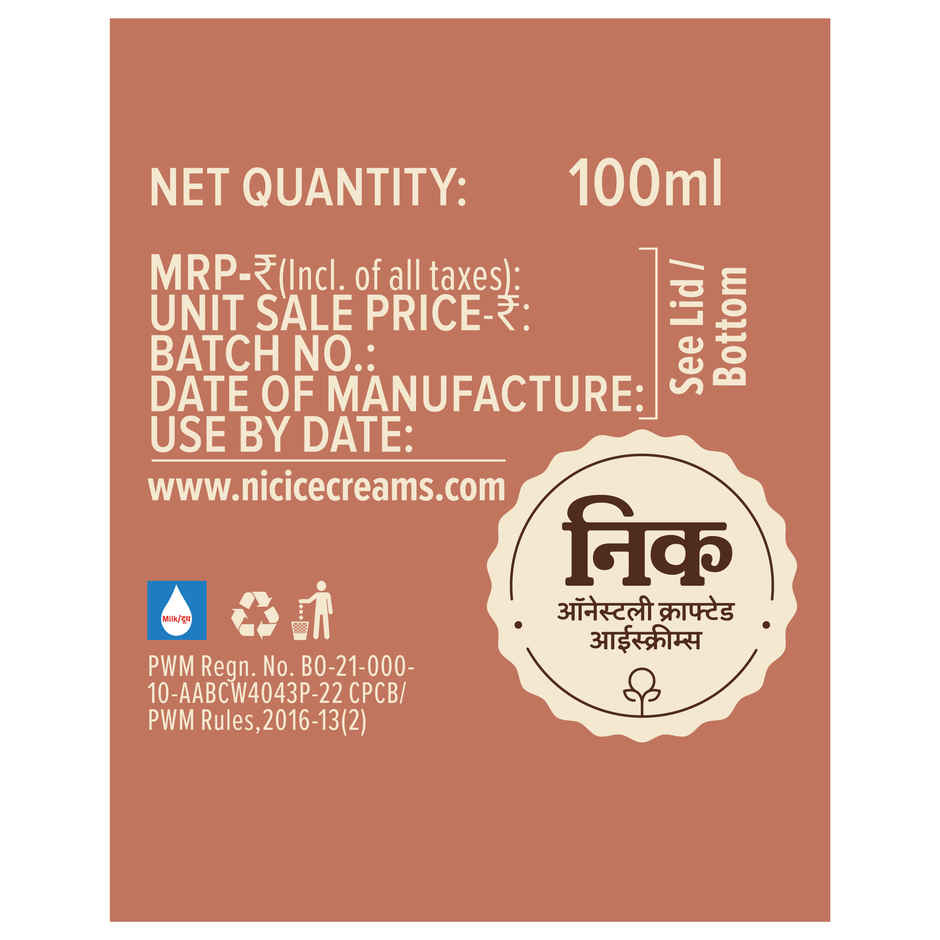 NIC Dry Fruit Overload Ice Cream Cup Combo| Preservative Free | No Artificial Flavors