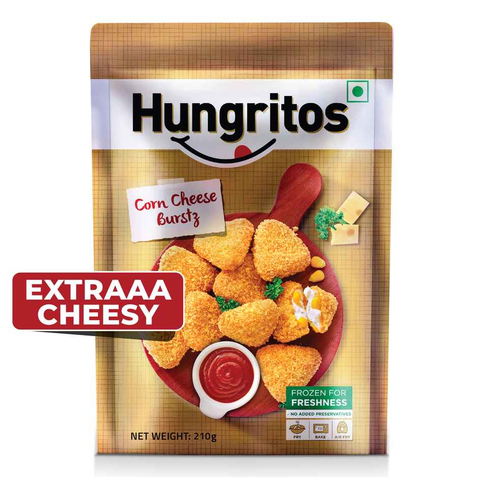 Hungritos Corn Cheese Burstz | Frozen Snack