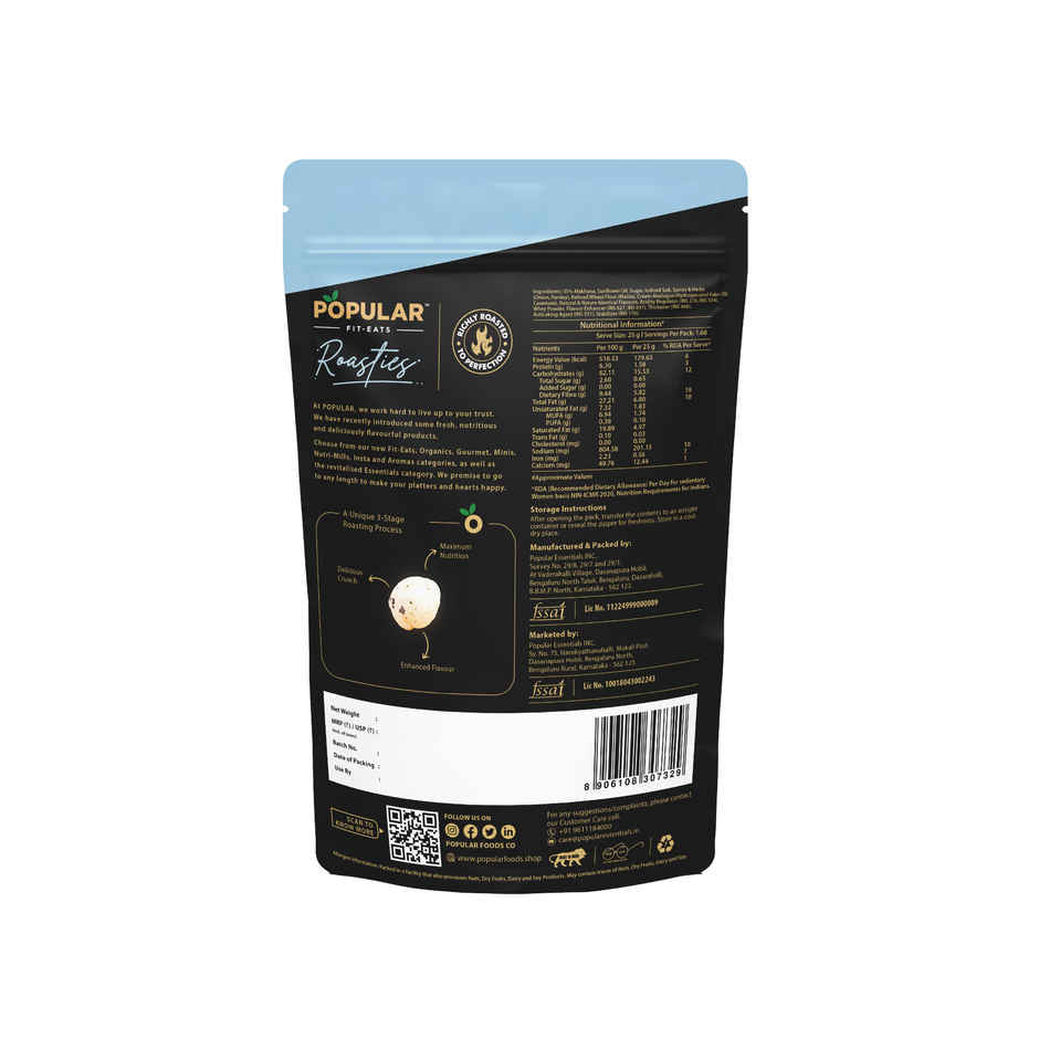 Popular Roasties Roasted Makhana Sour Cream & Onion