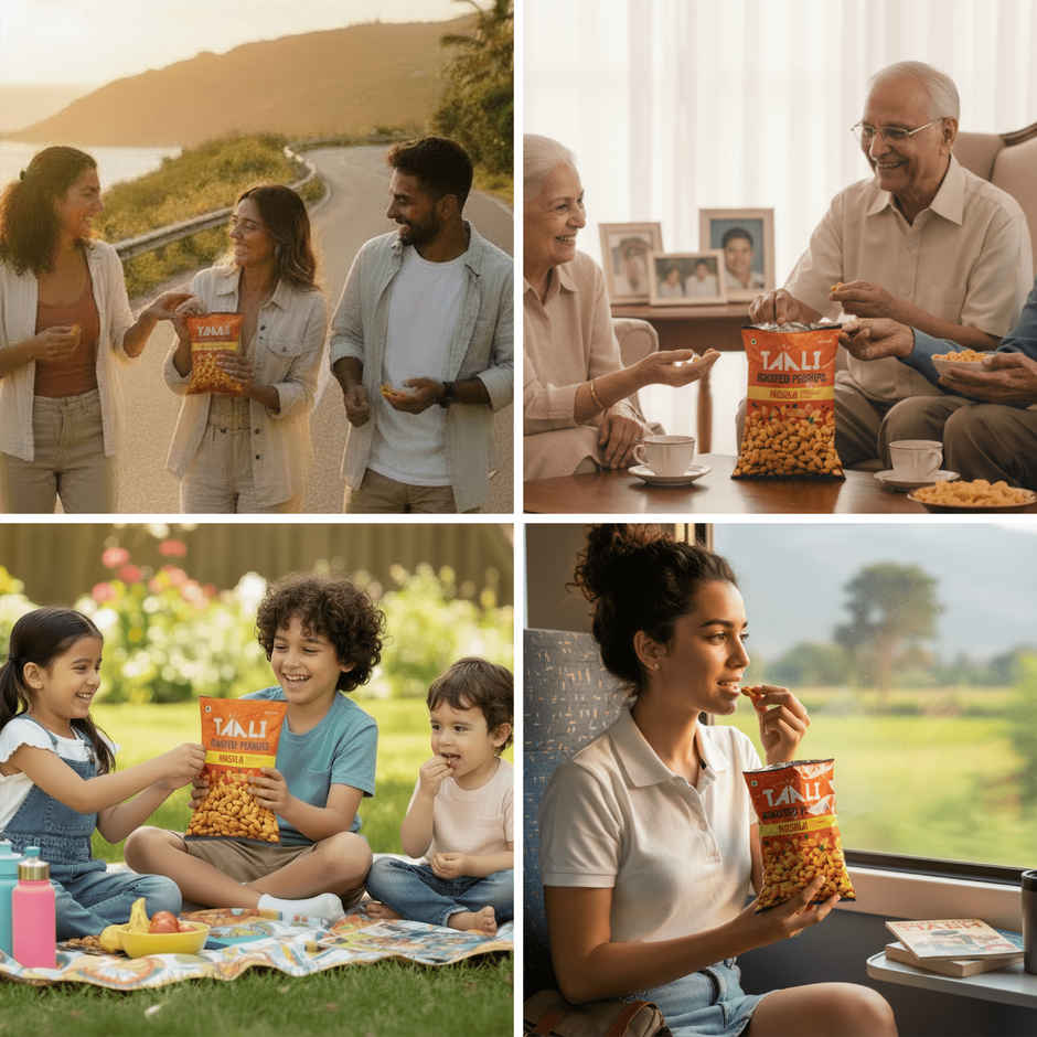 Taali Roasted Masala Peanuts, Premium Quality Bharuchi Nuts, Rich in Protein