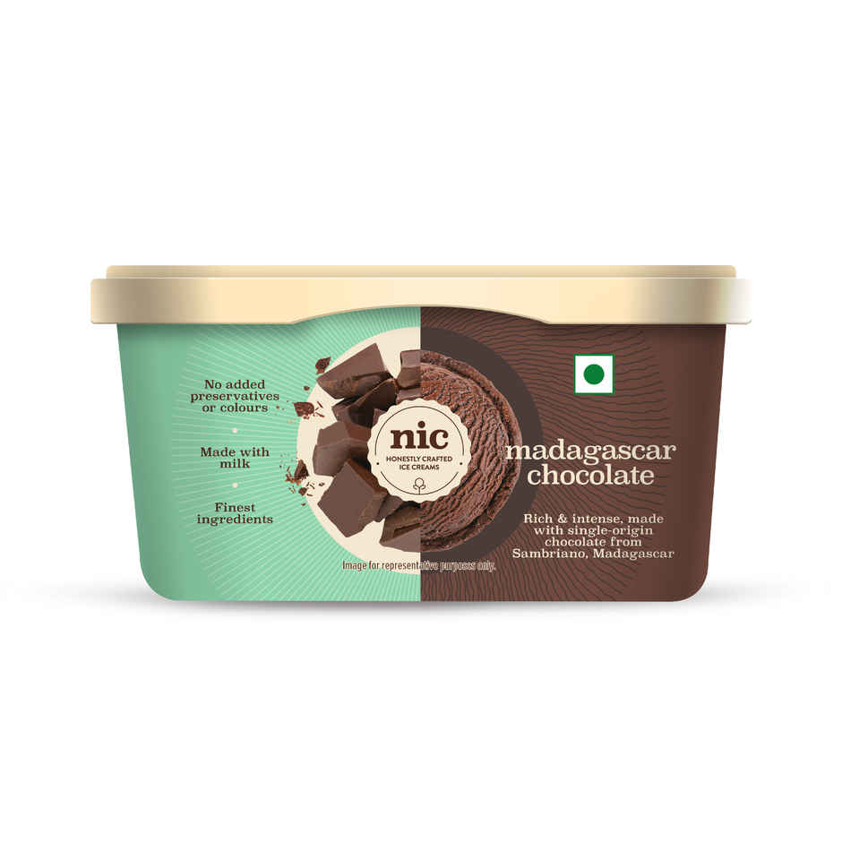 NIC Madagascar Ice Cream Tub | Preservative Free | No Artificial Flavors