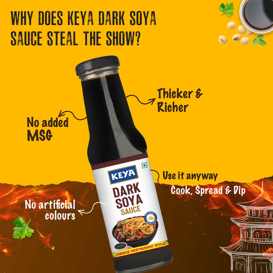 Keya Dark Soya Sauce Rich, Brown & Zesty