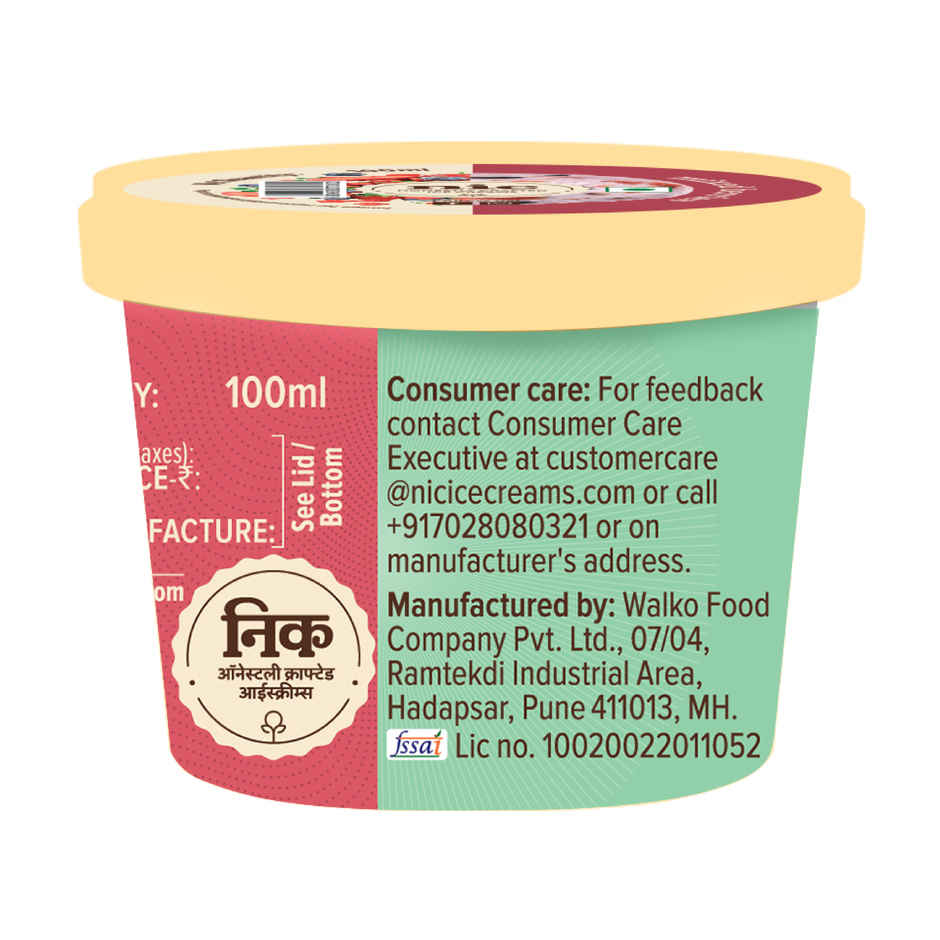 NIC Mixed Berries Ice Cream Cup | Preservative Free | No Artificial Flavors