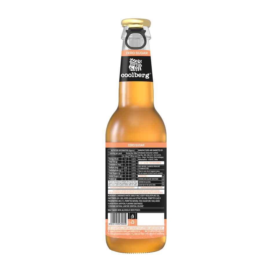 Coolberg Non Alcoholic Beer Diet Peach